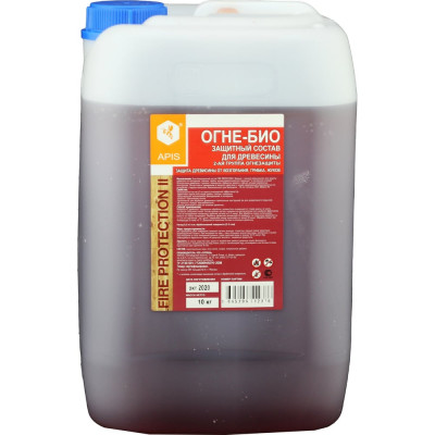 Огне-биозащитный состав для древесины APIS FIRE PROTECTION БАРЬЕР-Эконом, канистра 10 кг 4665296512376