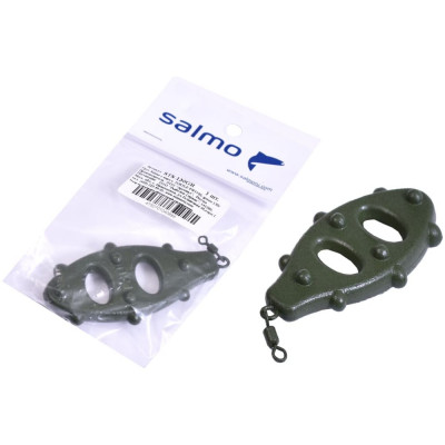 Груз с вертлюгом SALMO TURTLE SWIVEL green 130г STS-130GR