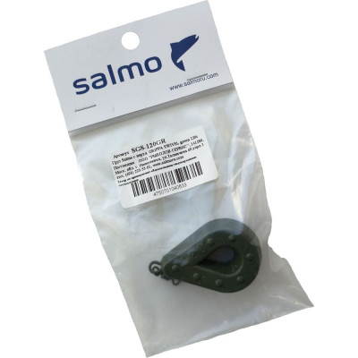 Груз с вертлюгой SALMO GRIPPA SWIVEL green 120г SGS-120GR