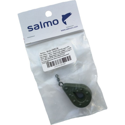 Груз с вертлюгой SALMO GRIPPA SWIVEL green 095г SGS-095GR