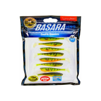 Виброхвосты LUCKY JOHN LJ 3D Series BASARA SOFT SWIM 2.5in, цвет PG13, 8шт. 140402-PG13