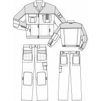 Костюм СОЮЗСПЕЦОДЕЖДА Профессионал-1 темно-серый/светло-серый, р. 64-66/рост 170-176 2200000070821