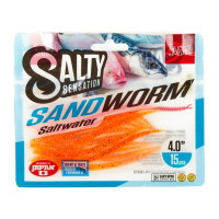 Съедобные искусственные черви LUCKY JOHN LJ Salty Sensation SANDWORM 4.0in /F29 15шт. 140502-F29N