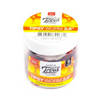 Съедобные искусственные слаги LUCKY JOHN LJ Pro Series TIPSY WORM 2.3in /T72 12шт. 140175-T72