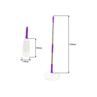 Самоотжимная швабра OfficeClean Professional, телескопическая ручка 120 см, насадка МОП микрофибра 38 см 303074