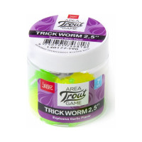 Съедобные искусственные слаги LUCKY JOHN LJ Pro Series TRICK WORM, 2.5 дюйма (6.35 см), цвет T90, 7 шт. 140177-T90