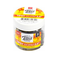 Съедобные искусственные слаги LUCKY JOHN LJ Pro Series TIPSY WORM, 2.8 дюйма (7.12 см), цвет T78, 8 шт. 140176-T78