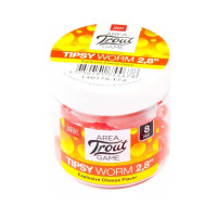 Съедобные искусственные слаги LUCKY JOHN LJ Pro Series TIPSY WORM, 2.8 дюйма (7.12 см), цвет T73, 8 шт. 140176-T73