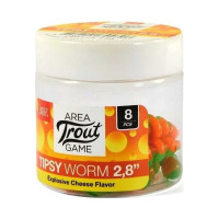 Съедобные искусственные слаги LUCKY JOHN LJ Pro Series TIPSY WORM, 2.3 дюйма (5.84 см), цвет T75, 12 шт. 140175-T75