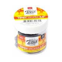 Съедобные искусственные слаги LUCKY JOHN LJ Pro Series TIPSY WORM, 2.8 дюйма (7.12 см), цвет T77, 8 шт. 140176-T77