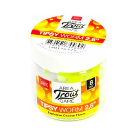Съедобные искусственные слаги LUCKY JOHN LJ Pro Series TIPSY WORM, 2.8 дюйма (7.12 см), цвет T75, 8 шт. 140176-T75