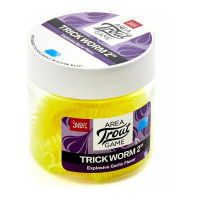 Съедобные искусственные слаги LUCKY JOHN LJ Pro Series TRICK WORM, 2.0 дюйма (5.0 см), цвет 101, 10 шт. 140160-101