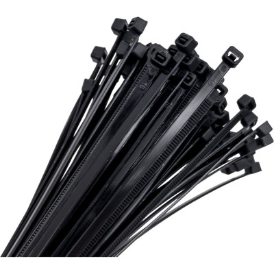 Кабельные стяжки RUICHI 4.8х400, black, 100 шт. 77375