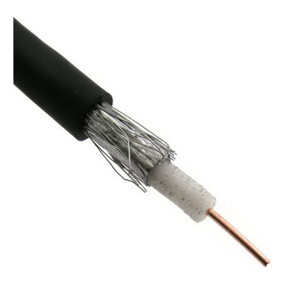 Коаксиальный кабель Ruichi RG-58 черный /100м/ 62705