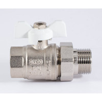 Шаровой кран PROFACTOR PF STANDARD с полусгоном, в/н, ручка бабочка 3/4 дюйма PF UBV 325S