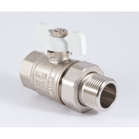 Шаровой кран PROFACTOR PF STANDARD с полусгоном, в/н, ручка бабочка 3/4 дюйма PF UBV 325S