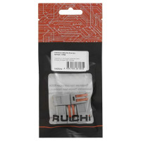 Клемма Ruichi зажимная соединительная 2-контактная 222-412, 24 А, 250 В, PA66, упаковка 5 шт. 115408