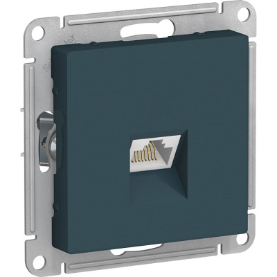 Компьютерная розетка Systeme Electric AtlasDesign Изумруд RJ45, кат. 6A, механизм SE ATN000886