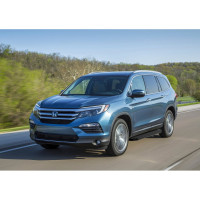 Пороги на автомобиль Rival Premium-Black для Honda Pilot III 2016-2019 г.в., 180 см, 2 шт., алюминий A180ALB.2105.1