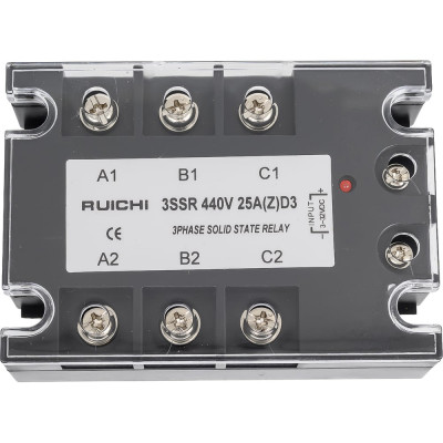 Твердотельное реле: 3SSR RUICHI 440V 25A (Z)D3 (3-32v) 60946