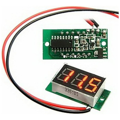 Цифровой вольтметр RUICHI 3-Digit module Red LED (4.5-30V) 97669
