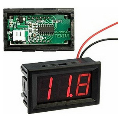 Цифровой вольтметр RUICHI V27T-DL Red 97671