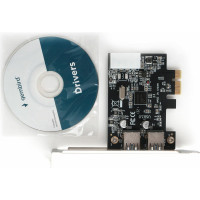 Контроллер USB Gembird в PCI-express, порты: 2 внешних USB 3.0 SPCR-01