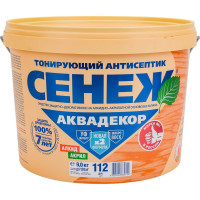 Антисептик для дерева СЕНЕЖ АКВАДЕКОР Х2-112 дуб, 9 кг 11068