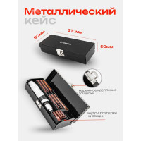 Ударная отвертка Forsage с набором бит и адаптером, 12 предметов 1/2", в кейсе F F-5064P(50546)