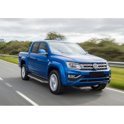 Пороги на автомобиль Rival Premium для Volkswagen Amarok I рестайлинг 2016-2019 г.в., 193 см, 2 шт., алюминий A193ALP.5803.2