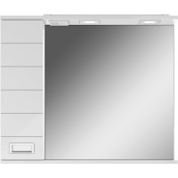 Шкаф-зеркало Домино Cube 80 Эл. левый DC5010HZ