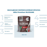 ВД краска Premium Dufa SILOXANE фасадная силоксановая база 1 0,9 л МП00-007451
