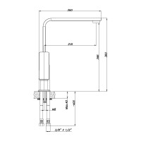 Смеситель для кухни Azario CADEO AZ-15944431 00078099