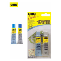 Клей для металла, стекла и керамики UHU Creativ 2x15 мл 47285