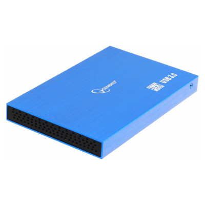 Внешний корпус Gembird 2.5 синий металлик, USB 3.0, SATA, алюминий EE2-U3S-56