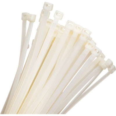 Нейлоновая стяжка хомут ExeGate CV66-300x4.8W нейлон 6.6, 300x4.8 мм, неоткрывающаяся, halogen free, -40...+85C, белая, 100 шт. 292904