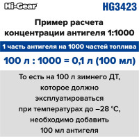 Суперантигель для дизтоплива Hi-Gear HG3423