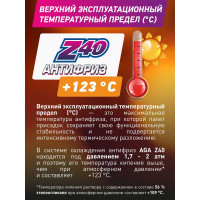 Антифриз 1 кг красный, G12++, -40С +123С, 001Z, готовый к применению AGA AGA001Z