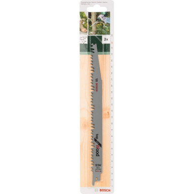 Полотно сабельное по дереву S1131L (228 мм; 5 TPI; 2 шт.) Bosch 2609256702
