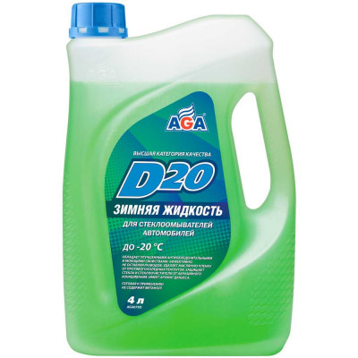 Зимняя незамерзающая жидкость -20C, 4 л, 079D, готовая к применению AGA AGA079D