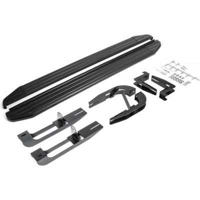 Пороги Rival Premium-Black Hyundai Santa Fe II 2006-2012, 2 шт., A173ALB.2302.1