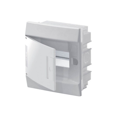 Бокс в нишу ABB Mistral41, 6М, непрозрачная дверь, с клеммами, белый 1SLM004101A1101