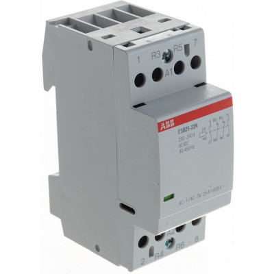 Контактор ABB ESB25-22N-06, модульный, 25А, АС-1, 2НО+2НЗ, катушка, 230В, AC/DC 1SAE231111R0622
