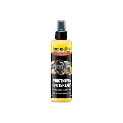 Очиститель DoctorWax Протектант для винила, кожи, пластика, резины, с запахом лимона DW5248