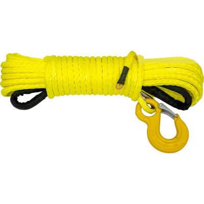 Трос синтетический 12 мм, 23 м, готовый для лебёдки РИФ Rope12mm23m