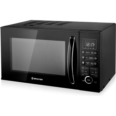 Микроволновая печь BRAYER 900 Вт, 23 л, цифровое управл, 6 режимов приготовления, LED диспей, таймер 95 мин BR2503