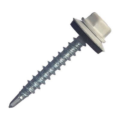 Кровельный саморез КРЕП-КОМП 4,8x70, RAL9003, белый сигнальный, 1500 шт. ск709003к