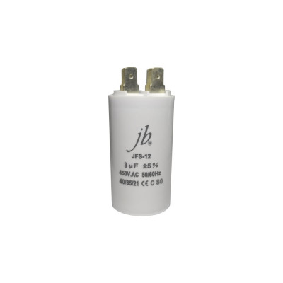Пусковой конденсатор JB Capacitors 3 мкф, 450 В, 35x65, jfs-12 (cbb60-a) (клеммы), JFS12A6305J000000B-78