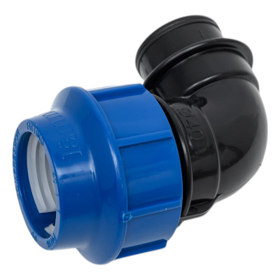 Компрессионный отвод для ПЭ труб LAMMIN вр 40x1" Lm34007040025