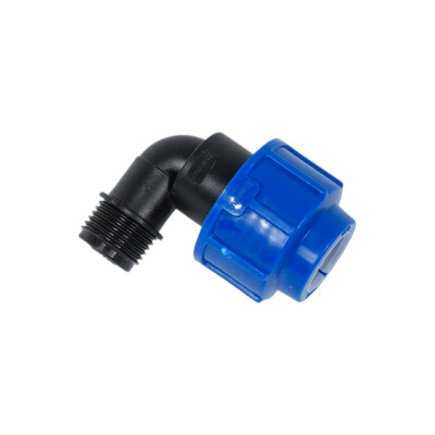 Компрессионный отвод для ПЭ труб LAMMIN нр 20x1/2" Lm34008020015